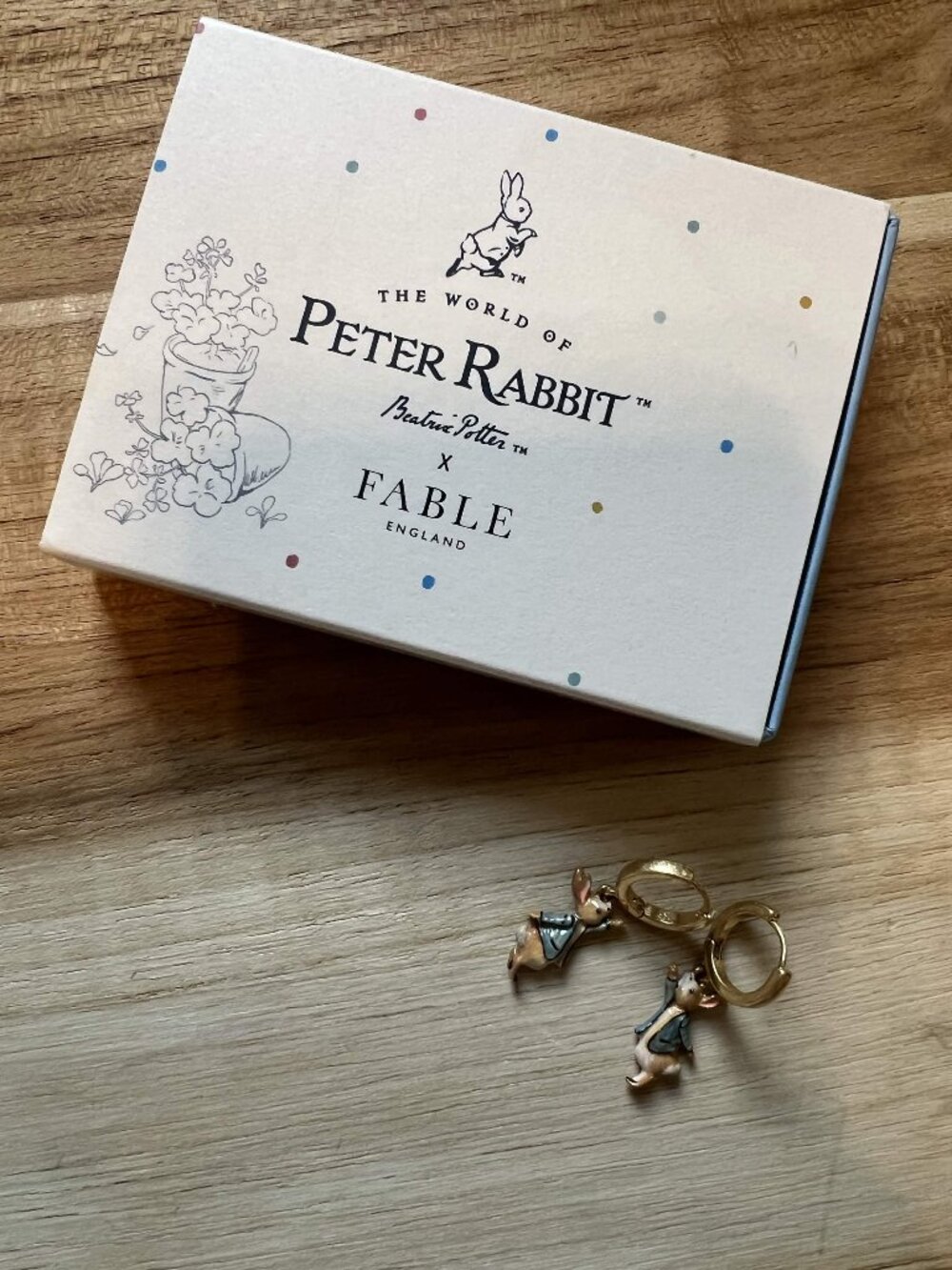 NWT Fable England Peter Rabbit Earrings